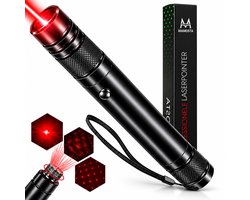 Mamosta® Professionele Laserpen Pro - klasse II - USB Laserlampje - Laserpointer Kat - Laser - Speelgoed - Rood