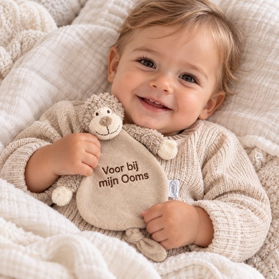 Ooms – Knuffel zwangerschapsaankondiging – Voor bij mijn Ooms – Baby knuffel aankondiging zwangerschap – Cadeau voor Ooms – knuffel – baby aankondiging – originele zwangerschaps reveal – Knuffel Voor bij mijn Ooms — afbeelding 2