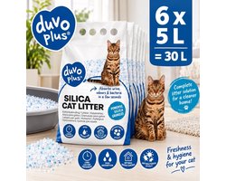 Kattenbakvulling Premium Silica 6x5liter incl muisje