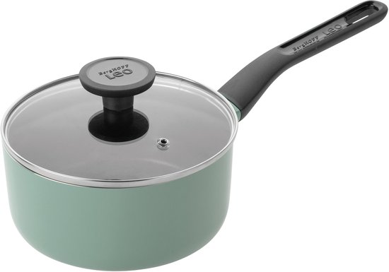 LEO Sauspan antikleef met deksel Sage - Ø 18cm - Groen - PFAS-vrij