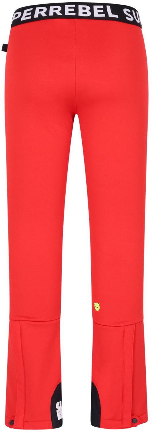 SUPER REBEL speak ski trousers soft shell 4 way stretch Skibroek meisjes Rood