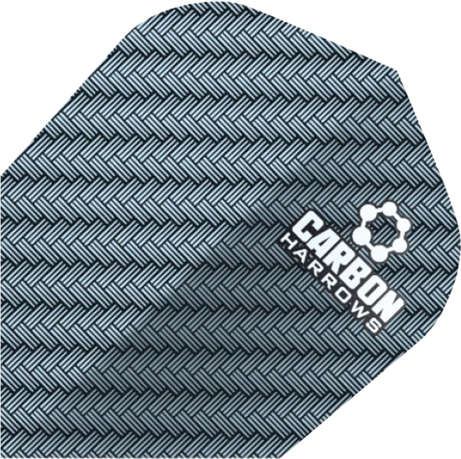 Merkloze Carbon Dart Flights Blauw - Set van 3