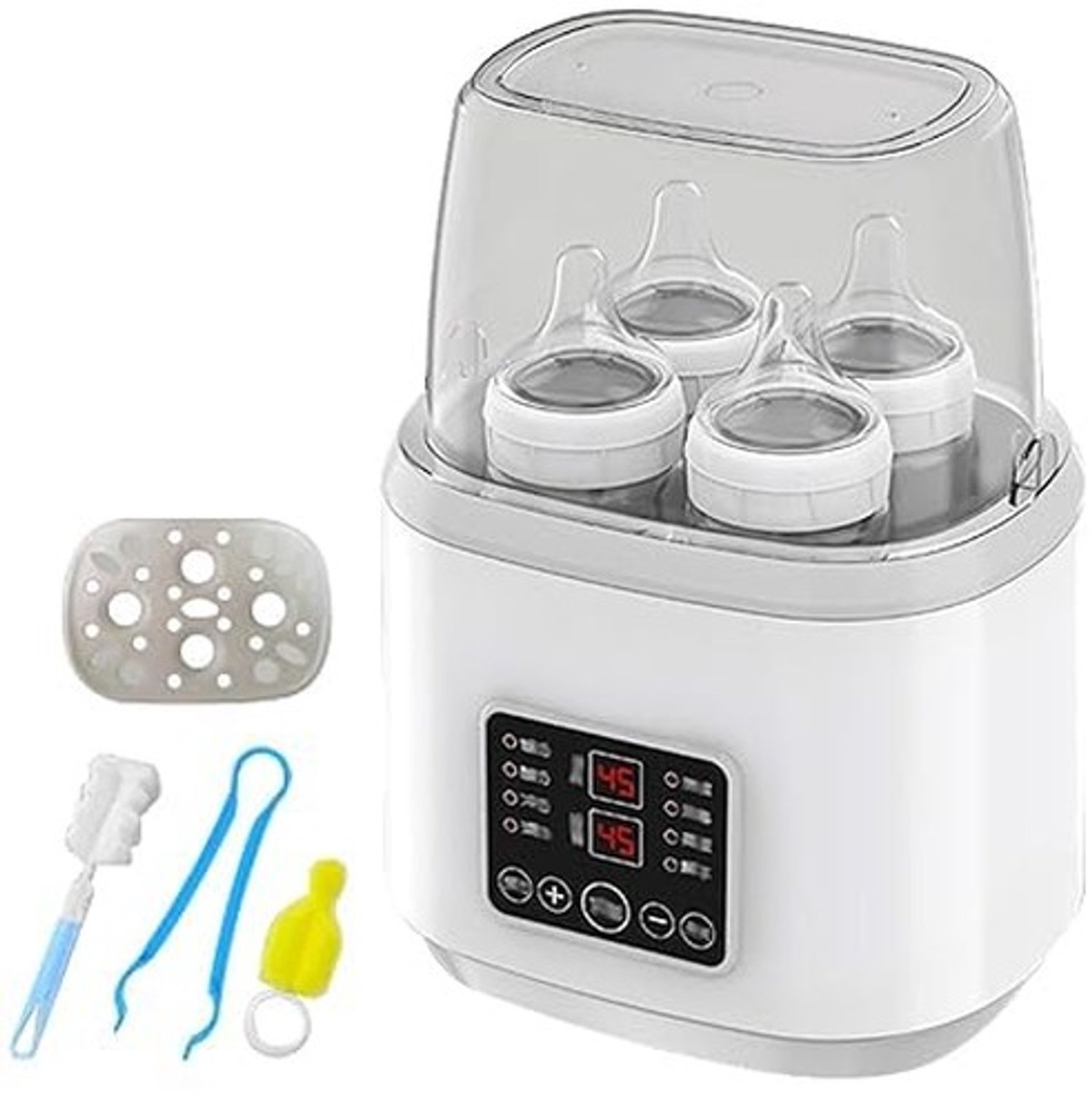 8-in-1 Flessenwarmer voor Baby met LCD-Display