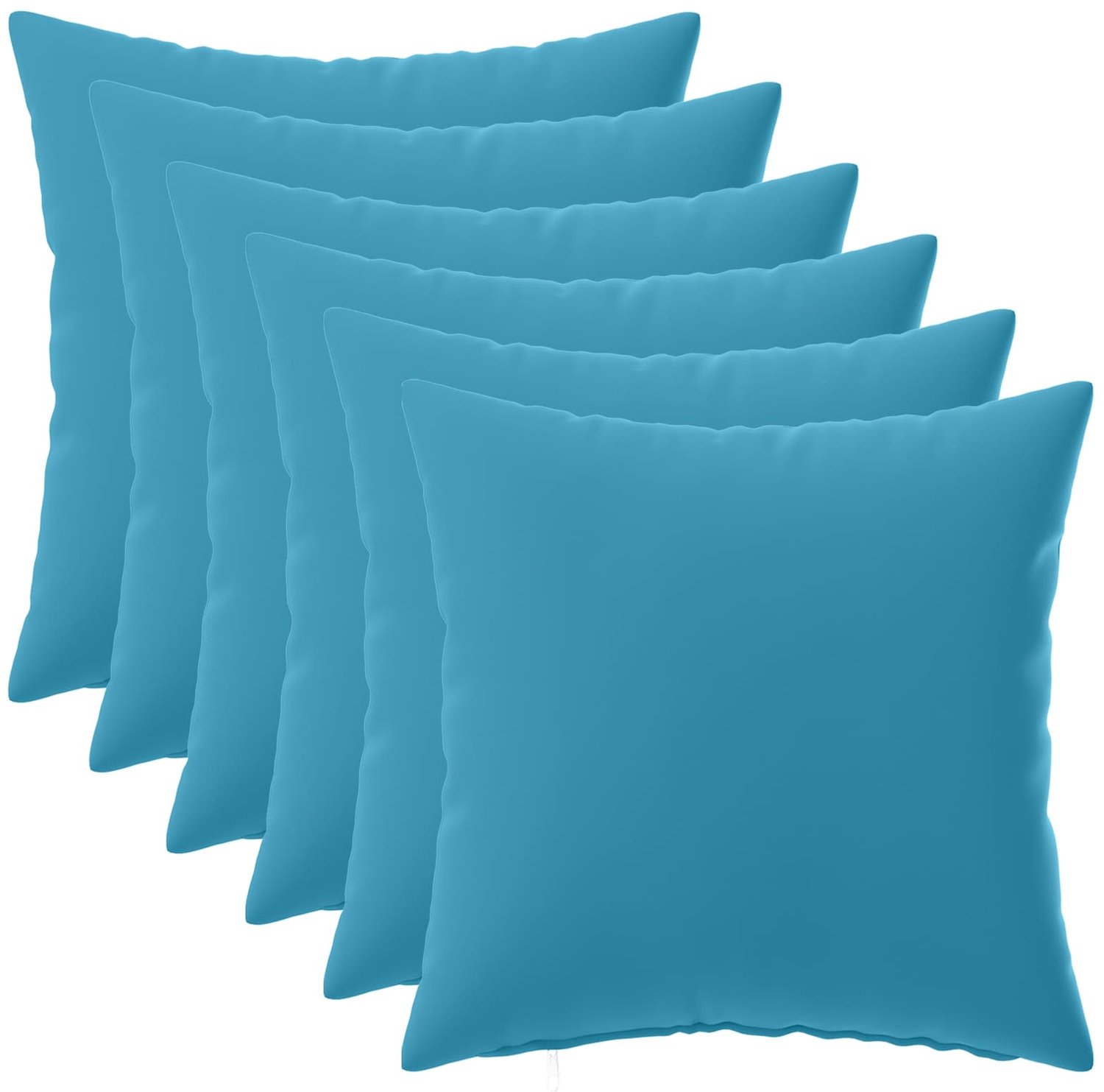 vidaXL Dekenkussen - 6 - st - HEERLEN - Lichtblauw - 35 - x - 35 - cm - Polyester