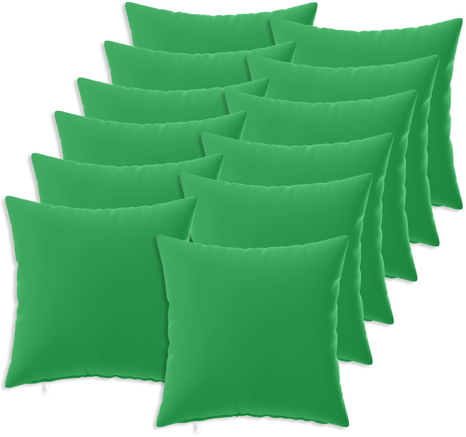 vidaXL Dekenkussen - 12 - st - HEERLEN - Groen - 50 - x - 50 - cm - Polyester