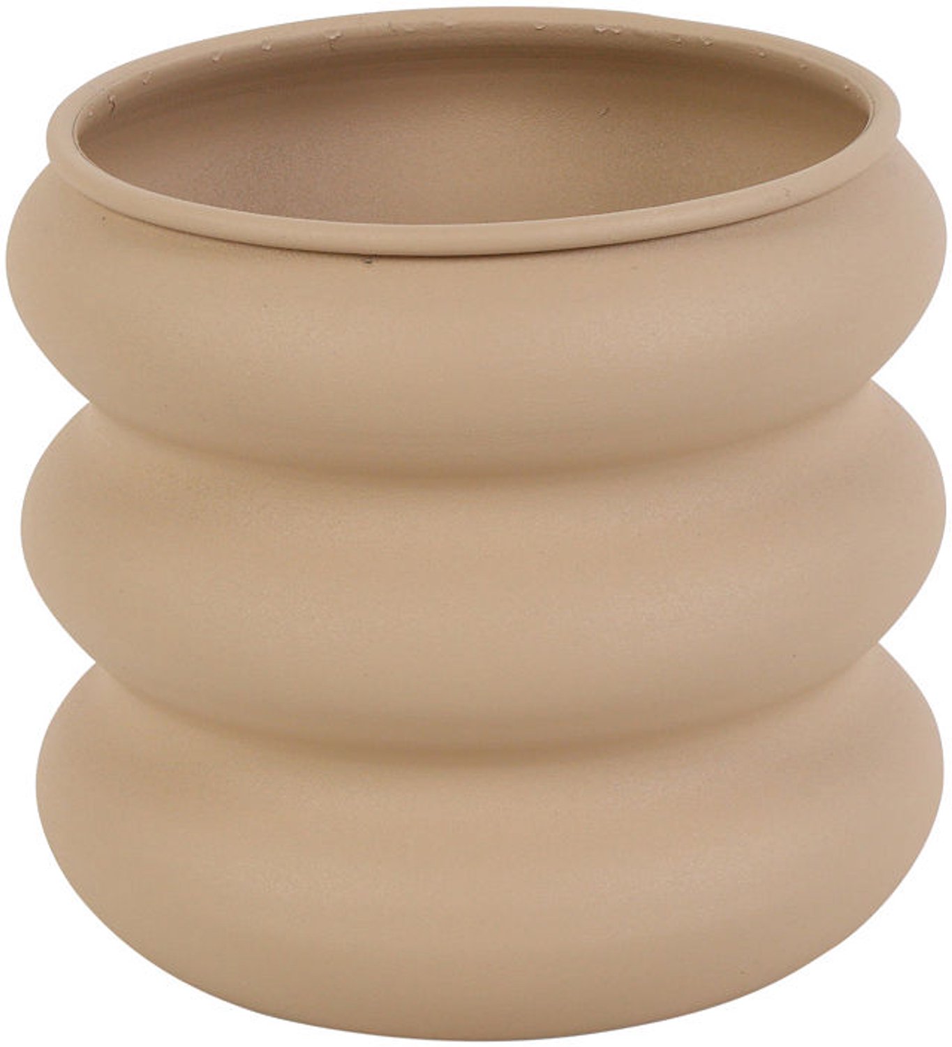 Countryfield vaas decoratie Grayce S beige keramiek 16x16x15cm.
