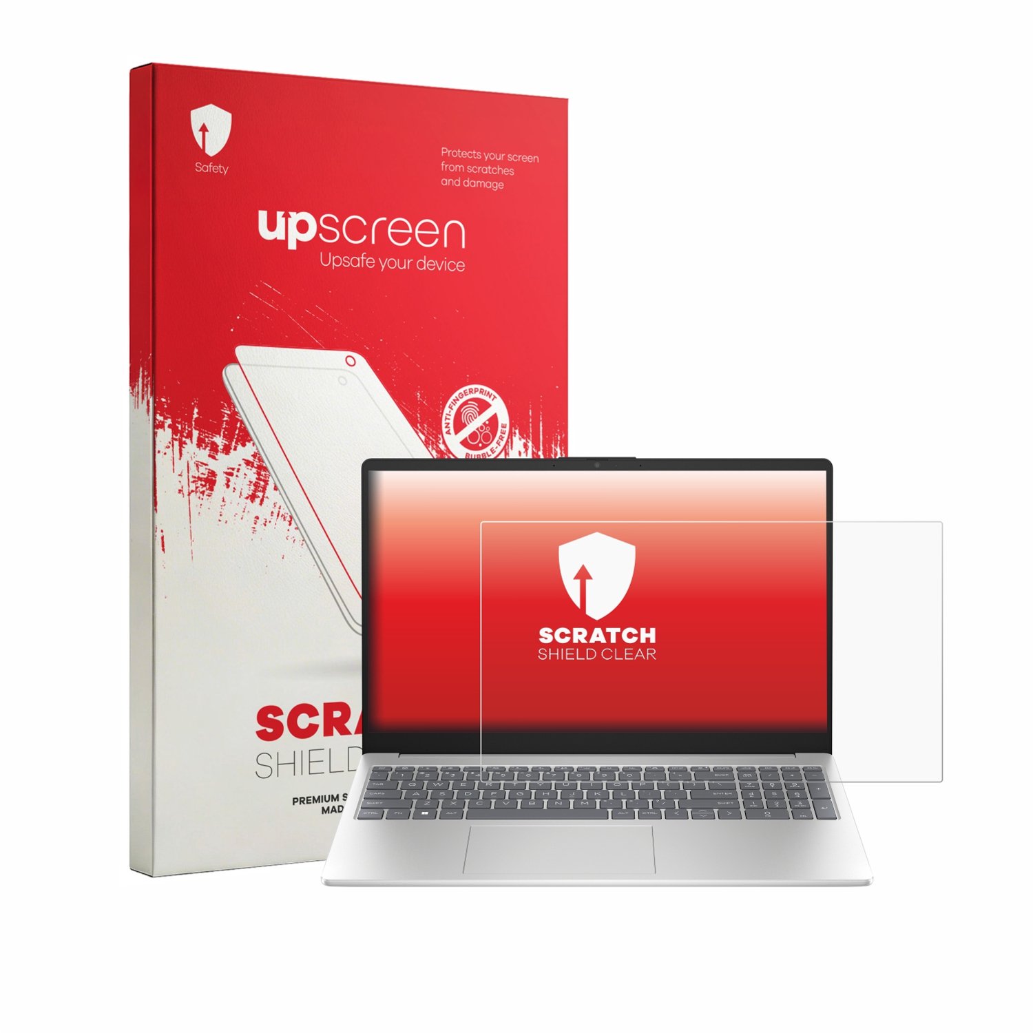 upscreen - Screenprotector voor HP 15-fd1731ngx - Folie Beschermfolie transparant