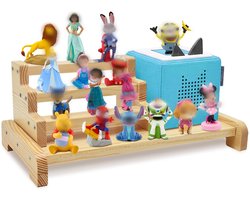 4-Tier Houten Organizer voor Tonie Figuren
