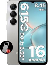 DOOGEE Note 56X - Smartphone - Android 16 - 24 GB RAM + 64 GB ROM / TF 2 TB - Octa core processor - 6,56 inch HD+ 90 Hz - 8 MP camera - 6150 mAh - 4G dual SIM - Face ID - GPS - OTG - Natuurlijke