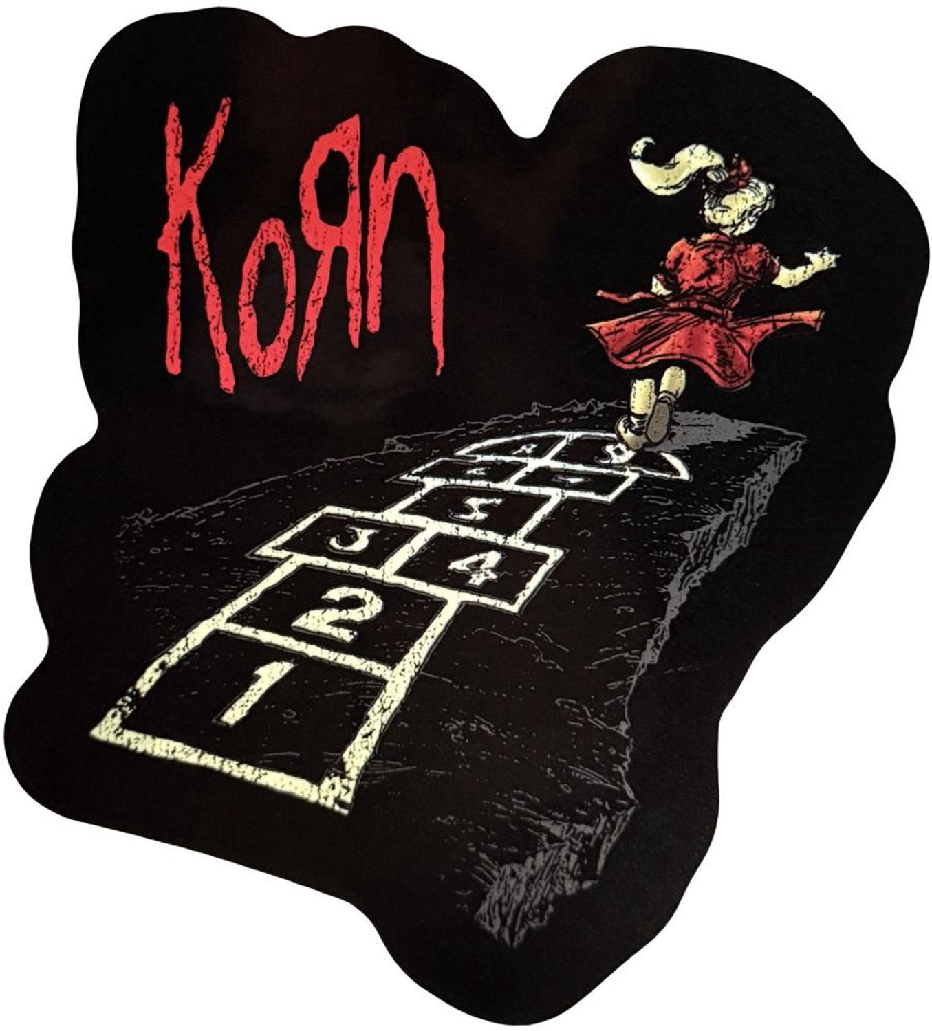 Korn - Hopscotch Sticker - Zwart
