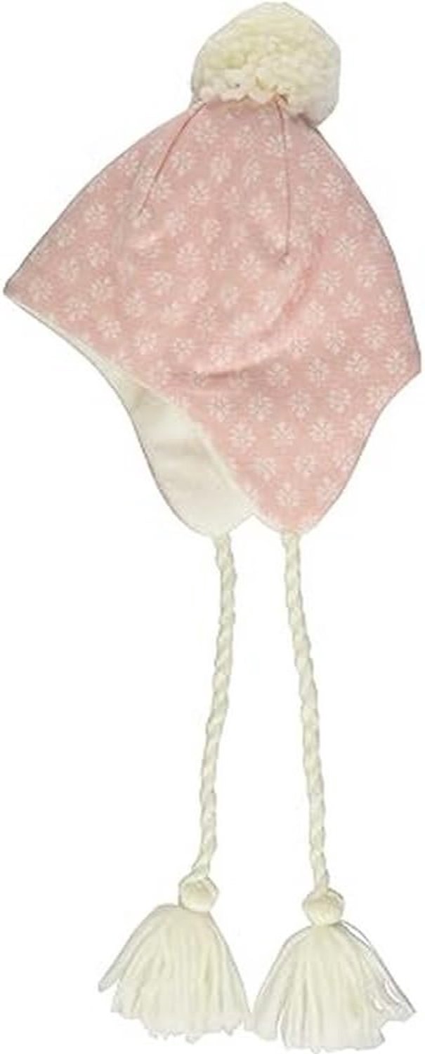 Sterntaler Baby Muts Inca Bladeren Roze met Pompon