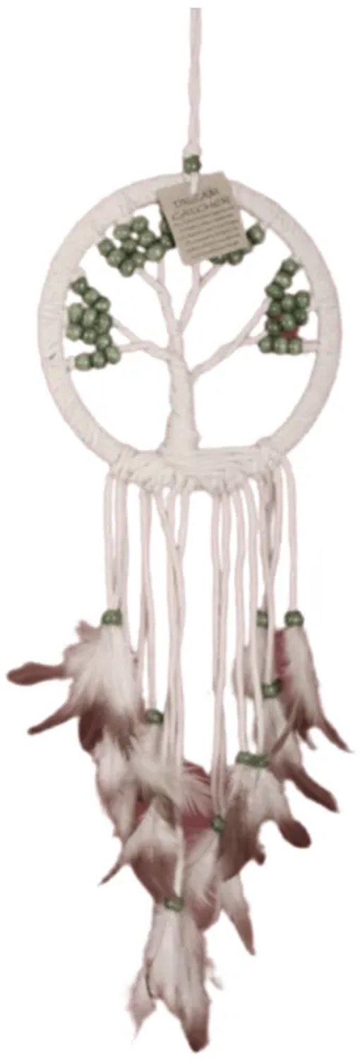 Ruben Robijn Dromenvanger Tree of life 17 cm groene kralen n.n.b