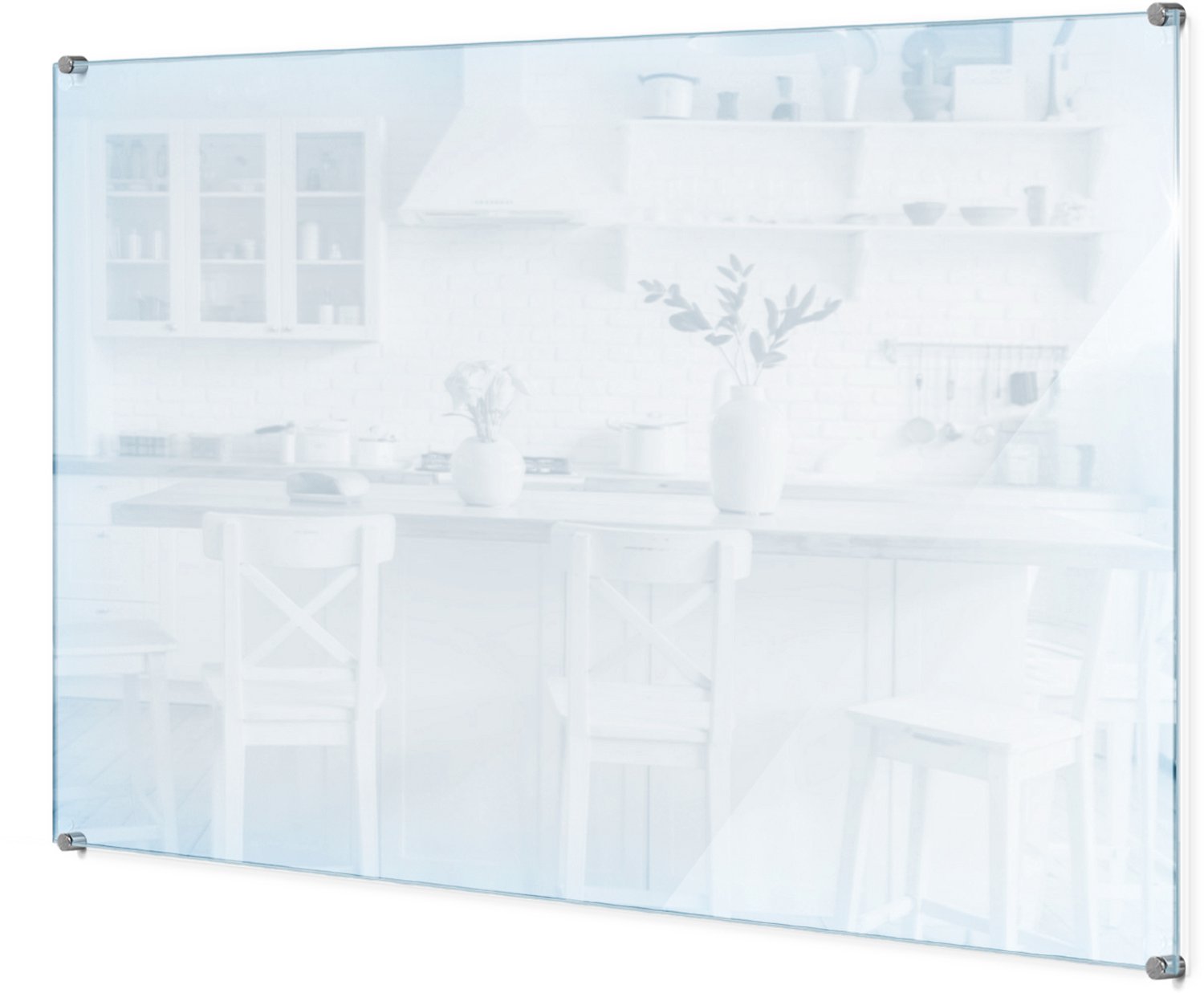 Wallmuralia Achterwand Keuken - Transparante Glazen Keuken Achterwand - 100 x 70 cm - Achterwand Keuken - Kookplaat Achterwand - Keuken Achterwand Glas Met Print