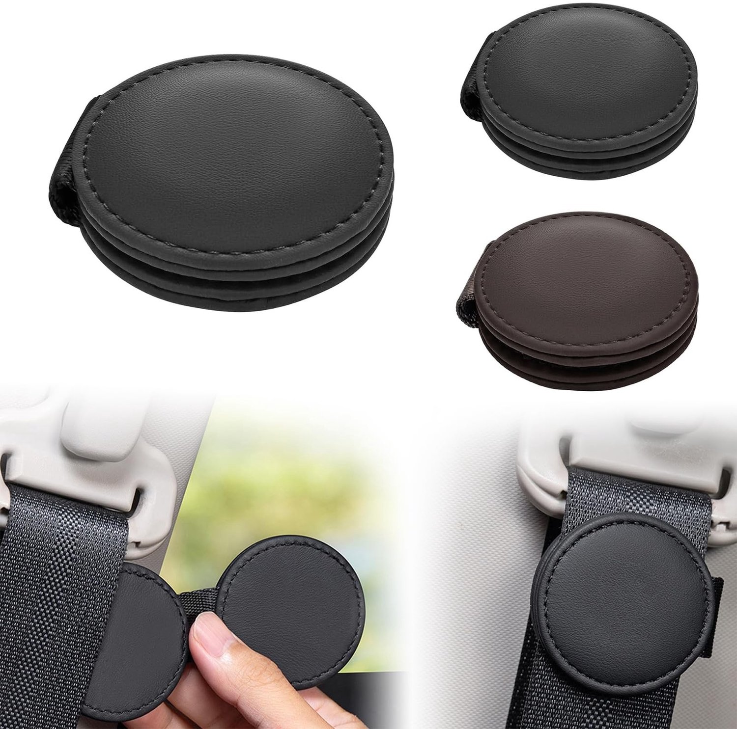 Set van 2 Magnetische Veiligheidsgordel Adapters voor Auto