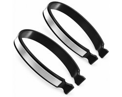Broekklemmen – 2 Stuks – Reflecterende Broekclips – Houdt Broekspijpen bij Elkaar – Voor Fietsen en Wandelen – Grijs