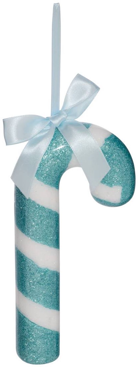 Feeric lights & Christmas Suspension de sapin sucre d'orge en papier bicolore 19 cm bleu