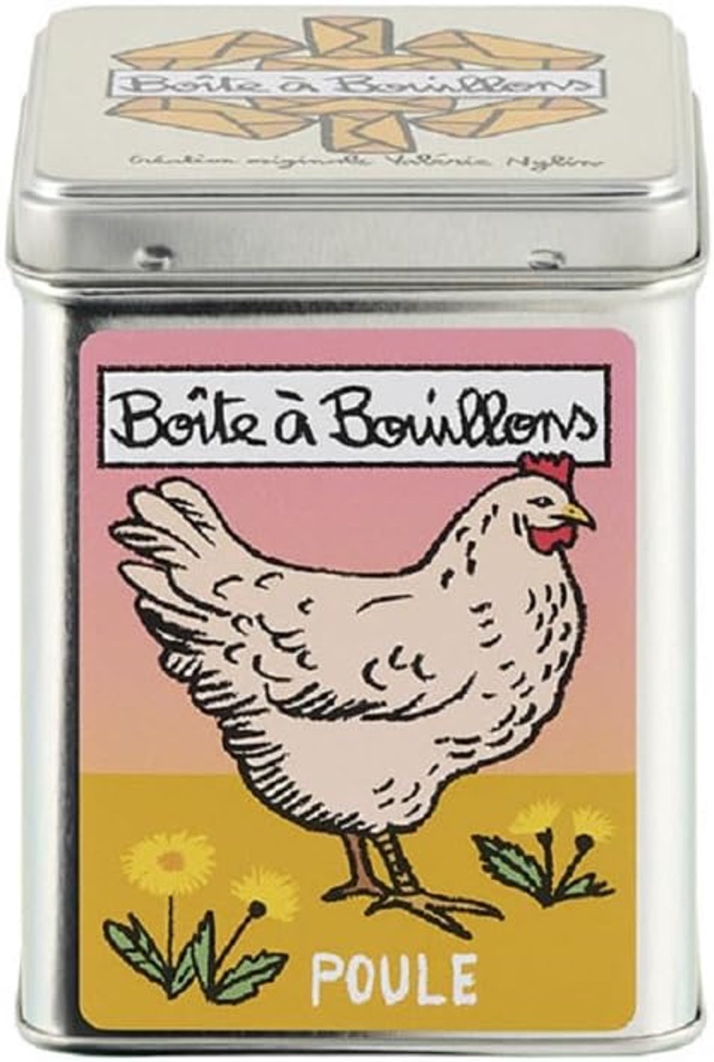 DLP Metalen Bouillonblokjes Tin - Vintage Kip