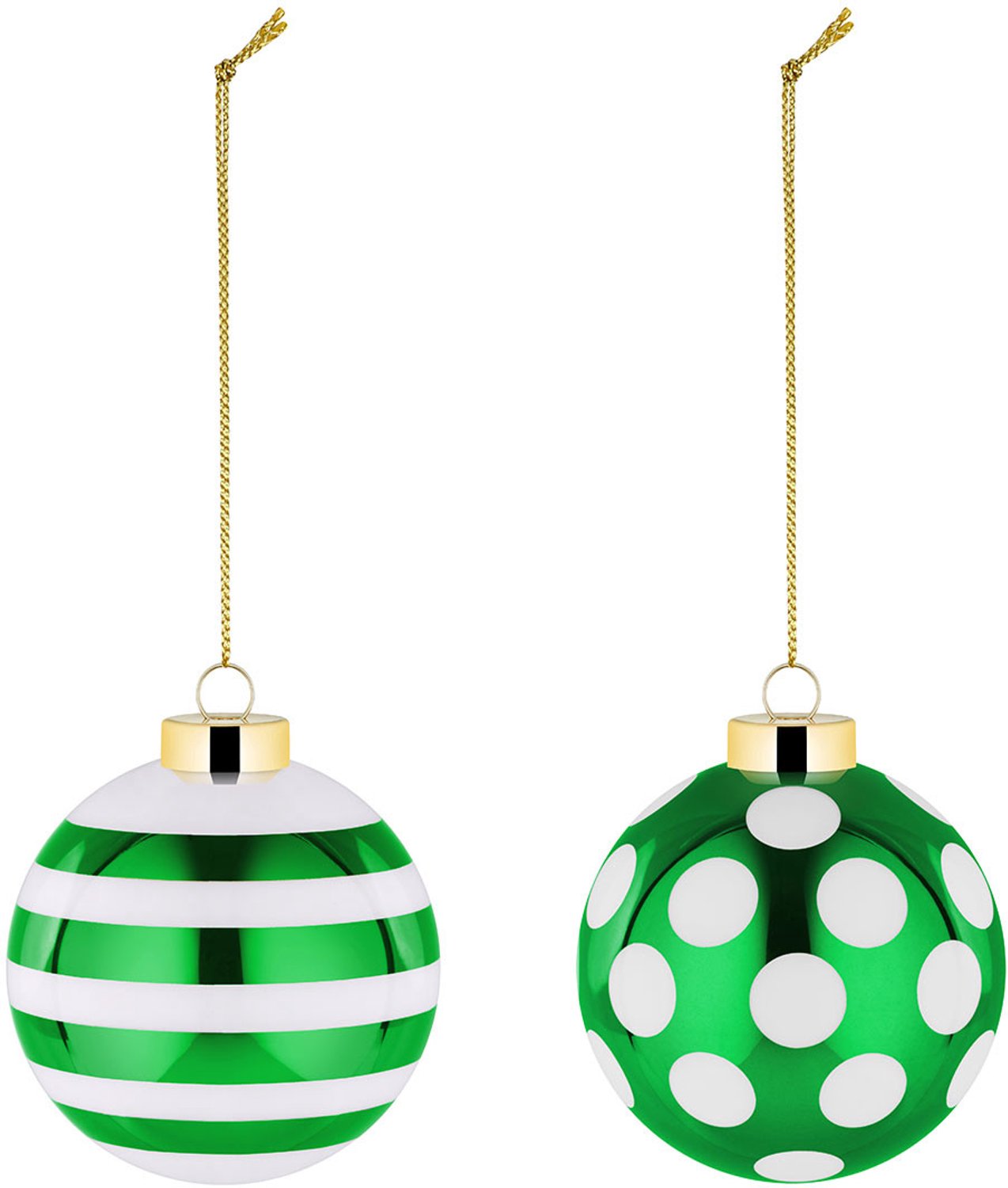 Alessi Kerstbalset Delight - Set van 2 - Groen - NZ04SET2GR