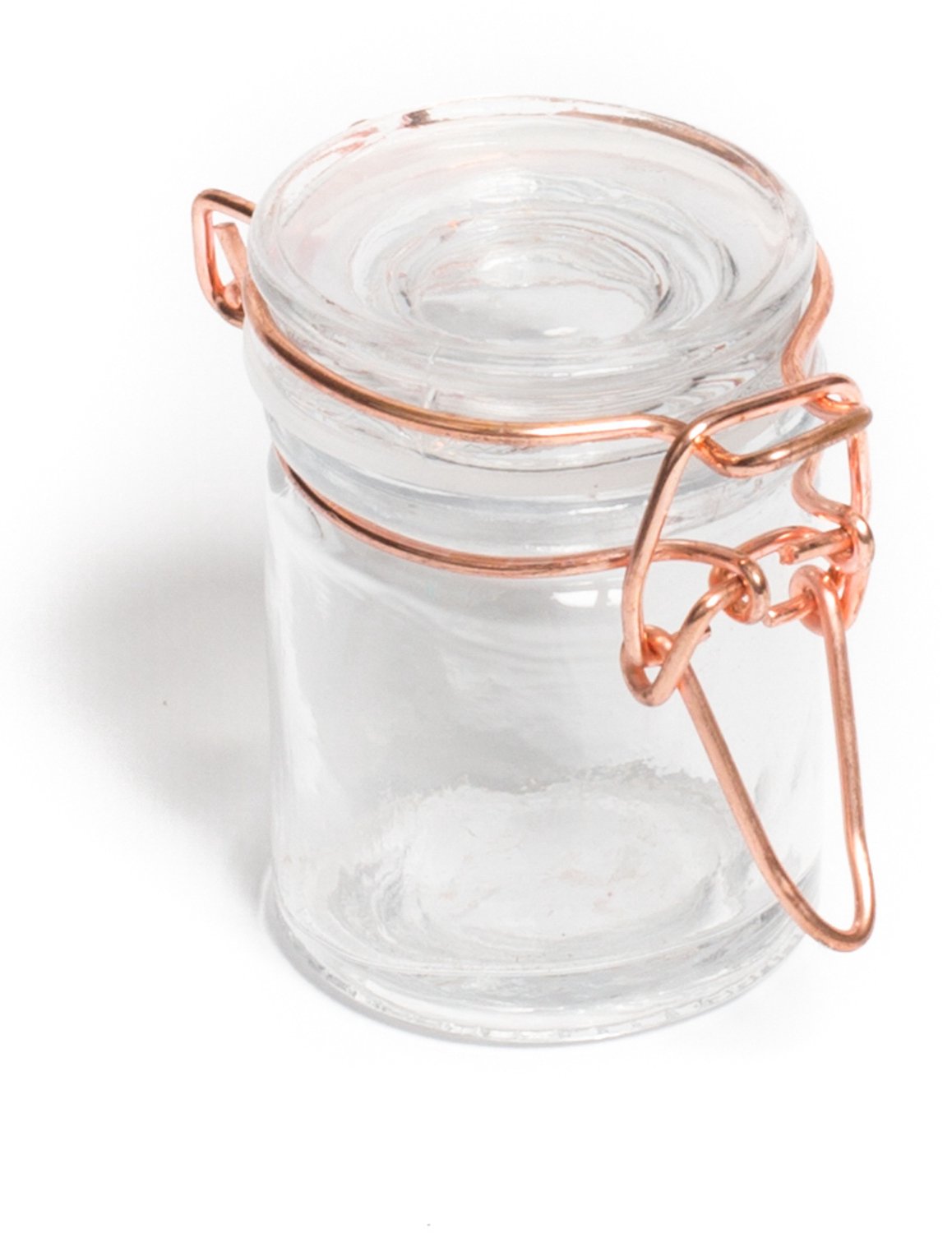 ARTYFETES - Roze gouden inmaakpot 4 x 6 cm 40 ml van retro glas