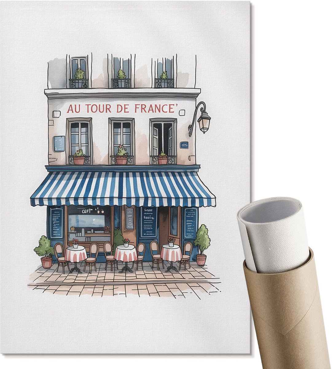 Coloray Polycanvas Wandposter - Moderne Brug, Fotografie - A3 - Grijs Design - Rechthoek - Canvasposter - Woonkamer, Slaapkamer, Kantoor - Modern