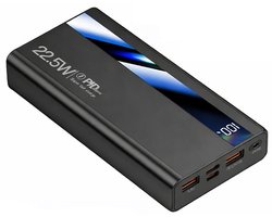 Intra Living Powerbank 20000 mAh - 22.5W Snellader - Usb, Usb-C & Micro Usb - Universeel - Noodpakket