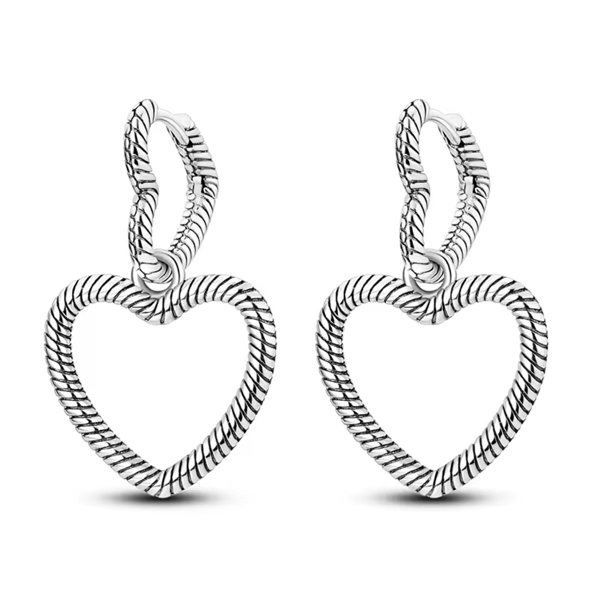 Oorbellen hartje - hoops - dames