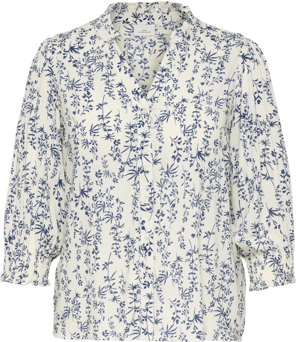 CARRAYA 3/4 SHIRT WVN NOOS JET STREAM/AMY FLOWER