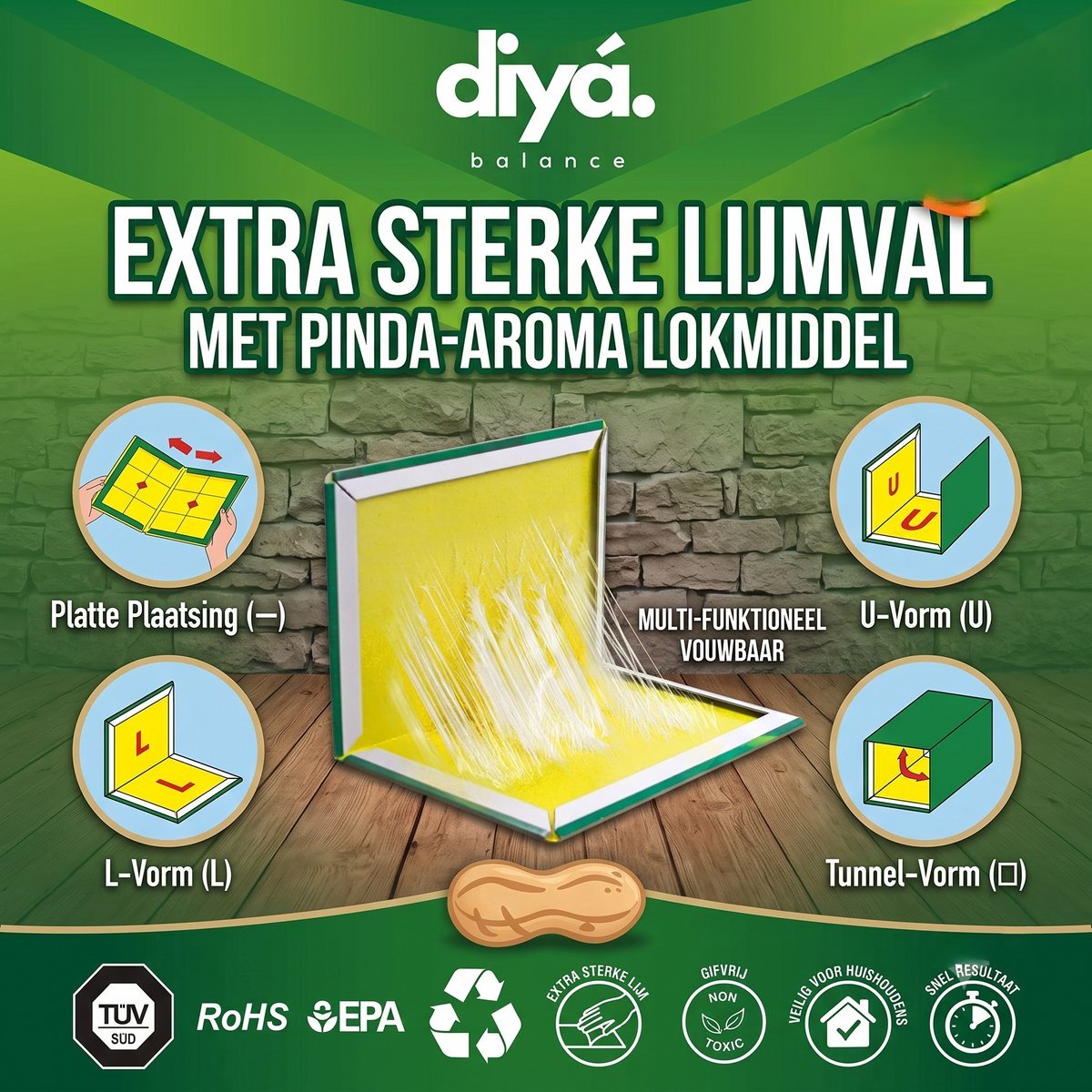 Lijmval 100% Pakkans - Lijmplank - Ongediertebestrijding - Voor Binnen/Buiten - Ongedierteval