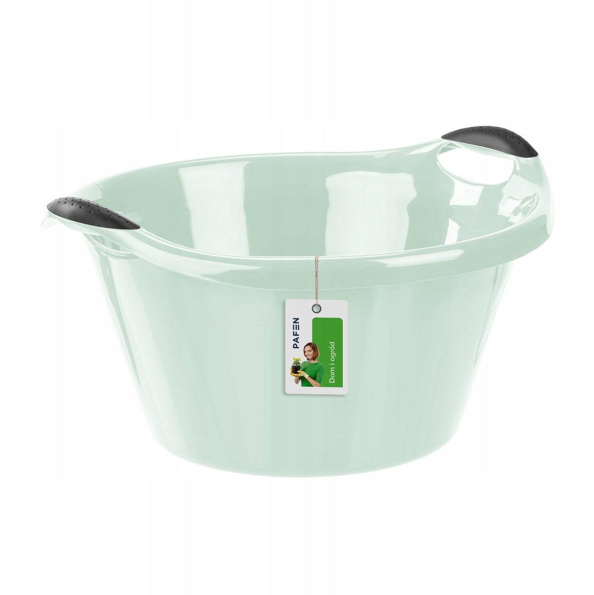 Groene Ronde Kom 15L met Zachte Randen
