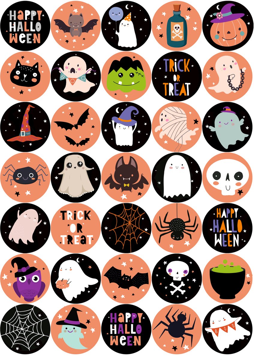 Halloween Stickers - 3 Stickervellen - Halloween Traktatie - 105 Stuks — afbeelding 3