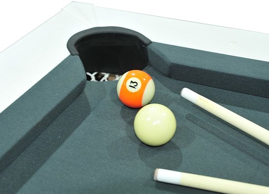 Vente-unique Moduleerbare tafel - Wit - Biljart en tafeltennis - L182 x B102 x H80 cm - HENK L 182.8 cm x H 80.2 cm x D 102.6 cm van Merkloos — afbeelding 3