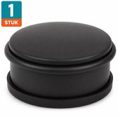 NORDIX Premium Deurstopper - Deurstoppers voor Binnen - Deurstop - Deurbuffer - 11x5.3cm - Mat Zwart - BASSO