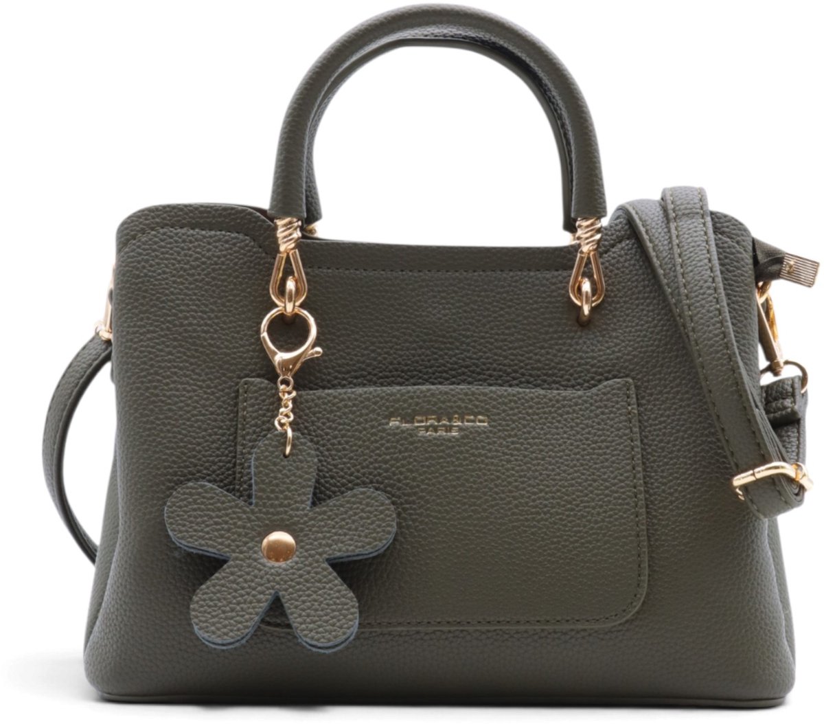 Flora & Co Paris Gabrielle Handbag Khaki Green