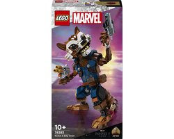 LEGO Marvel Rocket en Baby Groot Guardians of the Galaxy Bouwbare Speelgoed Set 76282