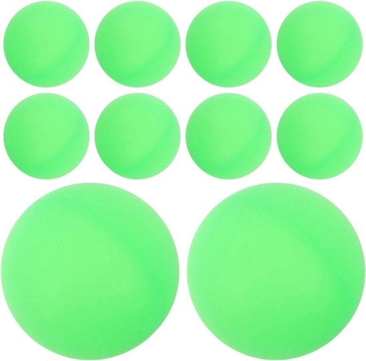 Tafeltennisballen - Pingpongballen Plastic ballen - Spelletjes en Decoratie - Matte Afwerking - 40 mm - Lichtgroen