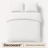 dekbedovertrek polaire Decoware® Teddy - 200x220 + 2pcs 60x70cm - Beige