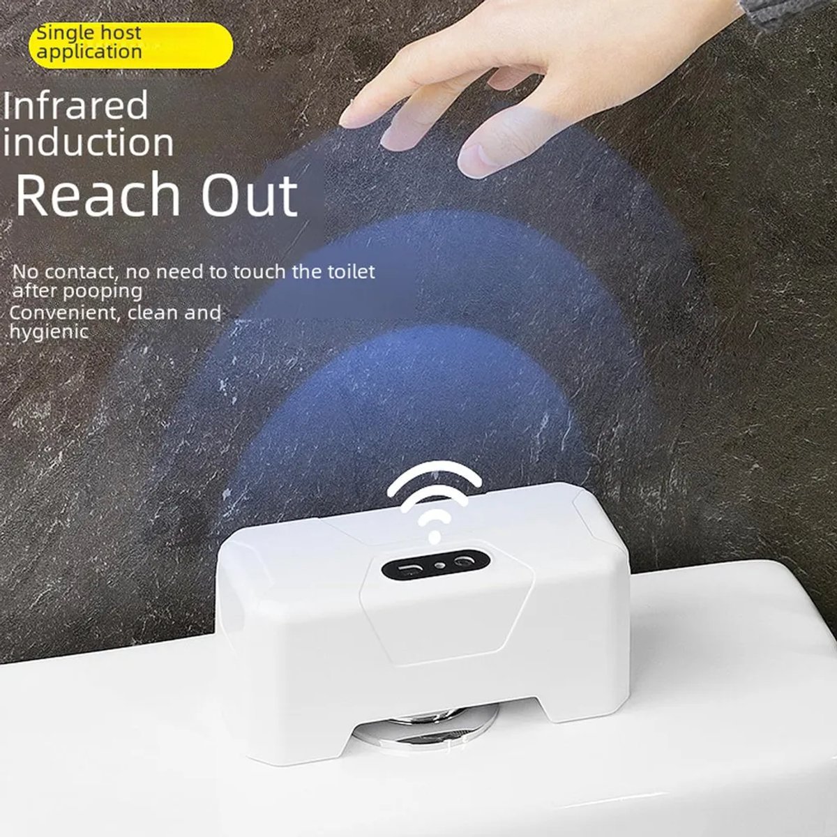 Intelligente infraroodsensor Geschikt voor het doorspoelen van het toilet, automatisch doorspoelsysteem Geschikt voor elektrische toiletten in huis, accessoires