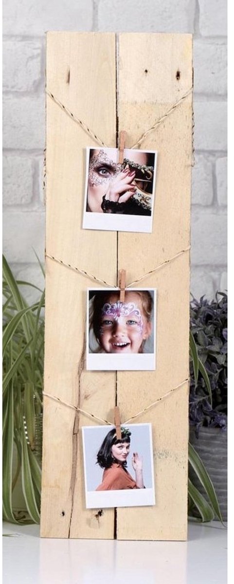Mini Wasknijpers - Houten Knijpers - Decoratie Ophangen - Decoratieve Accessoires - 30 mm 24 stuks - Houtkleur