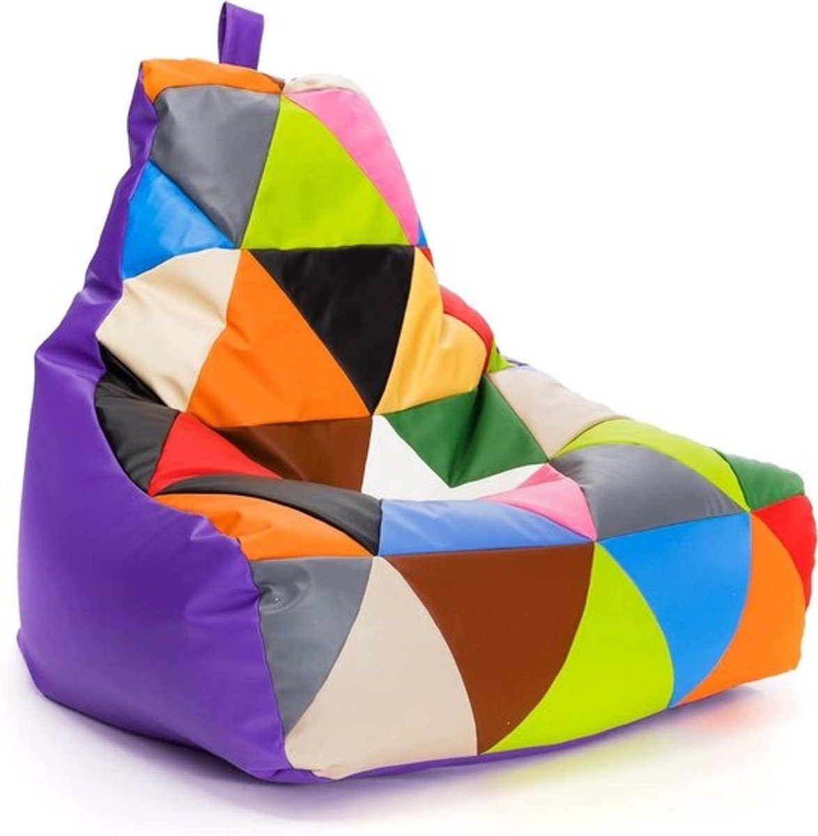 Poef Zitzak - Zetel Poef - Ontspannen Zitten - Scheur- en vlekbestendig - 80x85x100cm - Paars