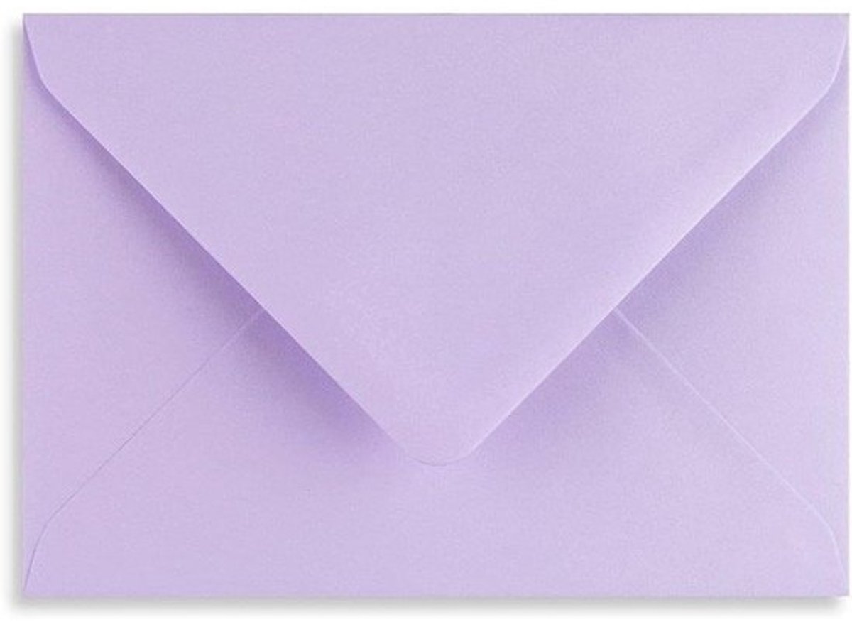 Gekleurde C6 Enveloppen - Wenskaart Enveloppen - Uitnodigingen Versturen - 100gsm Papier Gewicht - 114 x 162 mm - Lila