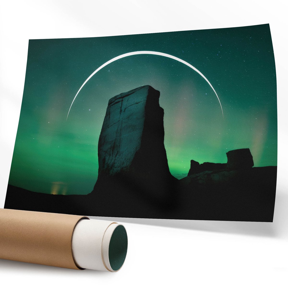 Coloray Polycanvas Wandposter - Winterhert, Fotografie - 594 x 840 mm - Grijs Decoratie - Rechthoek - Interieurdecoratie - Kantoor - Klassiek