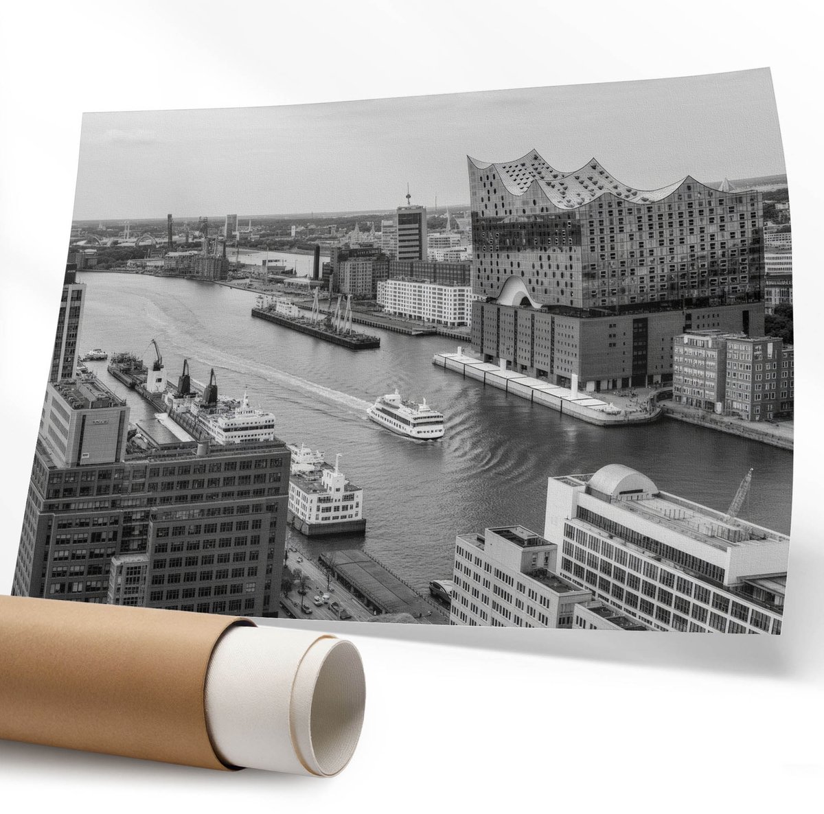 Coloray Polycanvas Poster - Zonsondergang, Fotografie - 594 x 840 mm - Oranje Wanddecoratie - Rechthoek - Kunstposter - Slaapkamer - Modern