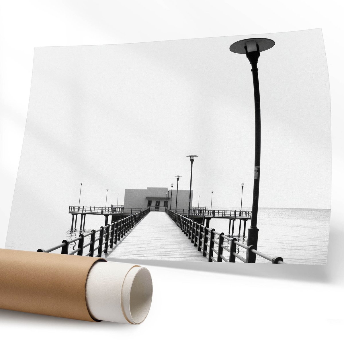 Coloray Polycanvas Poster - Dansen In Het Maanlicht, Illustratie - 594 x 840 mm - Beige Design - Rechthoek - Muurdecoratie - Woonkamer - Humoristisch