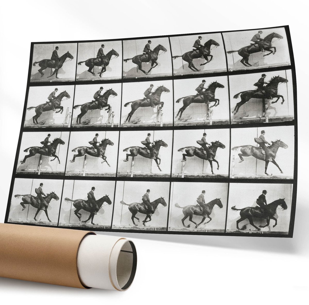 Coloray Polycanvas Wandposter - De Stad 'S Avonds, Fotografie - 594 x 840 mm - Roze Design - Rechthoek - Canvasposter - Woonkamer - Klassiek