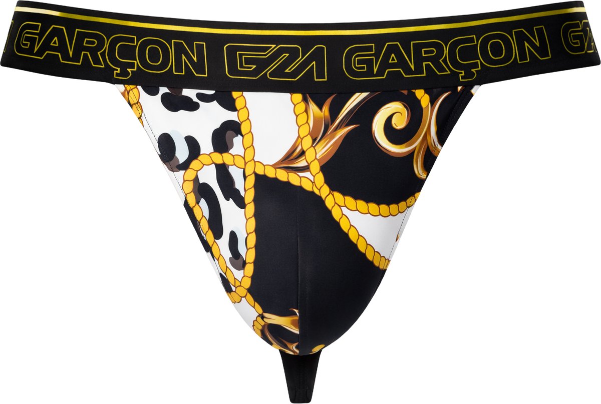 Garçon Gold Leaf Thong - MAAT S - Heren Ondergoed - String voor Man - Mannen Thong