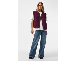 Pieces Gilet Pckatty Teddy Vest Noos Bc 17162344 Pickled Beet Dames Maat - L