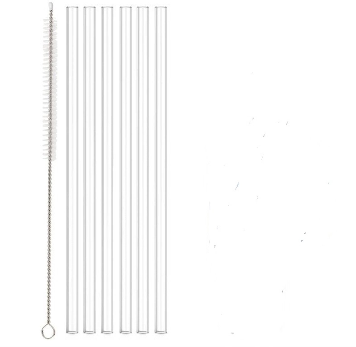 Transparant -6 stuks Herbruikbare Rietjes voor 40 oz / 30 oz Tumbler – Vervangende Plastic Rietjes met Reinigingsborstel
