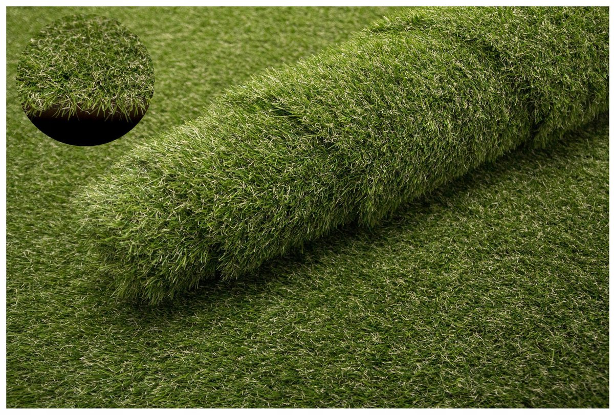 Merkloze Kunstgras 2,5m Breed - 35mm Hoog, Luxe Uitstraling