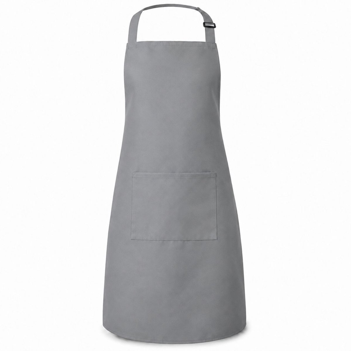 Chef Rebel® Keukenschort Grijs – Verstelbaar & Waterafstotend – Unisex Horeca & BBQ Schort – Zonder Logo