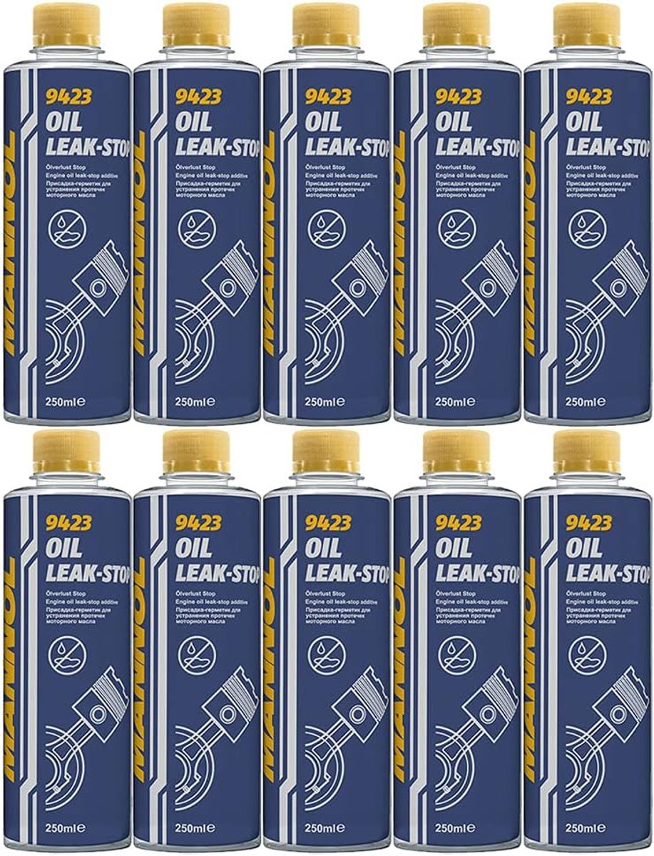 10 Stuks Oil Leak Stop / Olielekstopper 250ml Mannol 9423 - BPC Autoparts